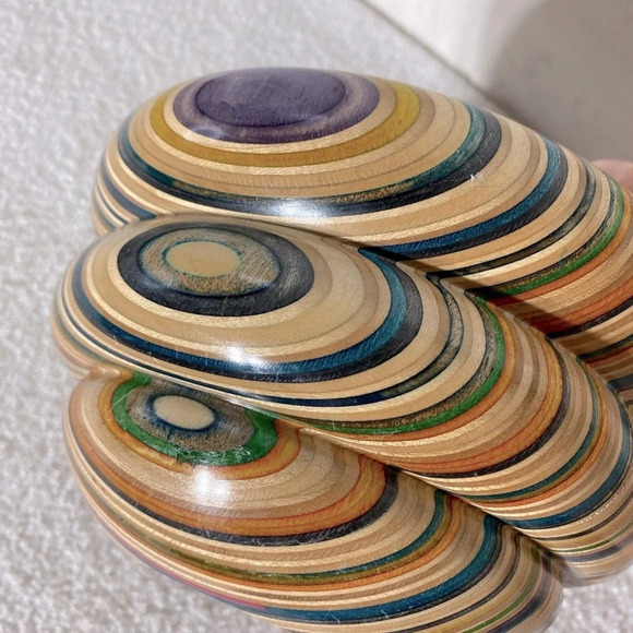 Adrian Martinus Recycled Skateboard  Wood Bowl - Picture 10 of 14